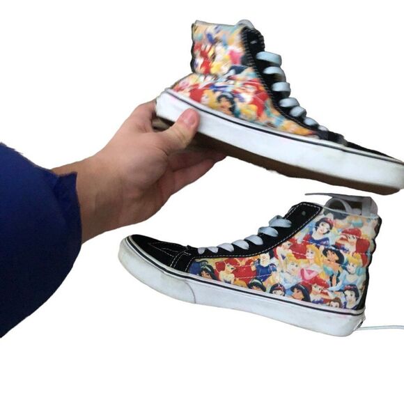 Vans X Disney Unisex Sk8-Hi Multi Princess Print Sneakers Size - Picture 14 of 16